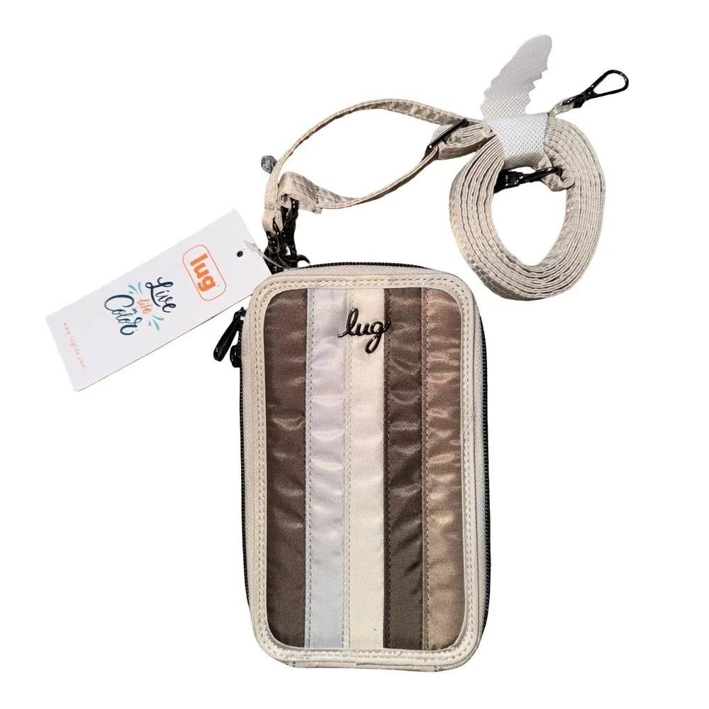 NWT LUG pike RFID cellphone crossbody bag - Earth Tones